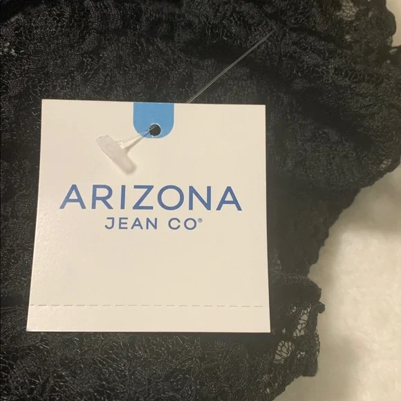 Arizona Jeans Co. black lace top with tank NWT - Picture 6 of 8